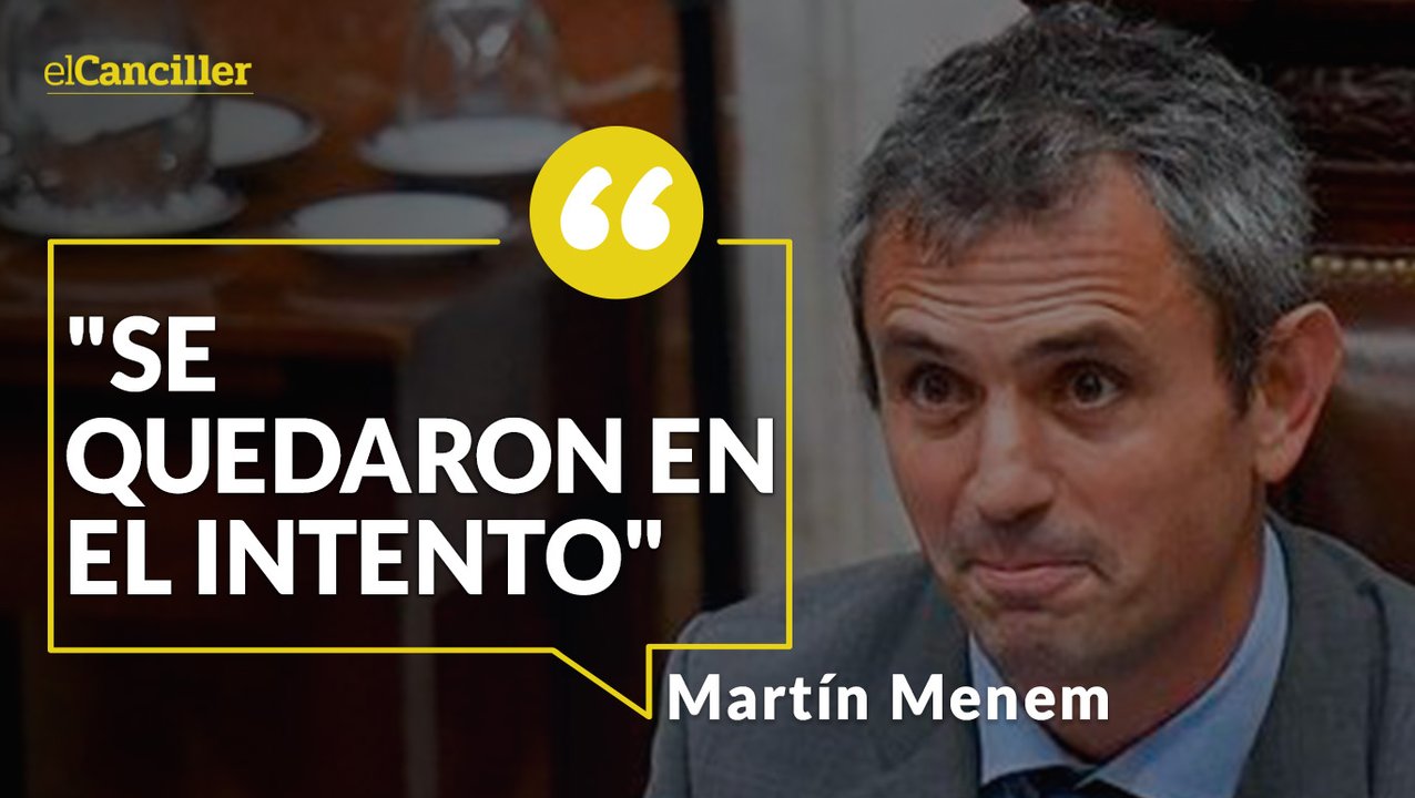 “El país ya eligió un rumbo”: Martín Menem celebró que la oposición no consiguiera quórum para derogar el DNU 70, y apuntó contra aquellos que “quisieron ponerle un freno” a la Argentina para “satisfacer a los que nos llevaron al fracaso”.
